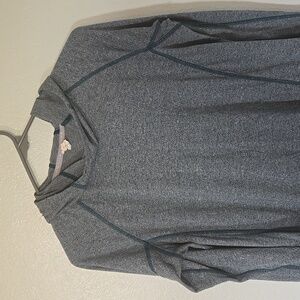 Under Armour | Heat Gear Heather Green Hooded Long Sleeve Tee Size Medium